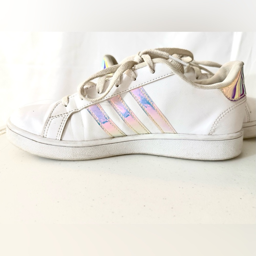 Adidas Grand Court Base 2.0 Sneakers With Textile Lining And Rubber Soles Size 5